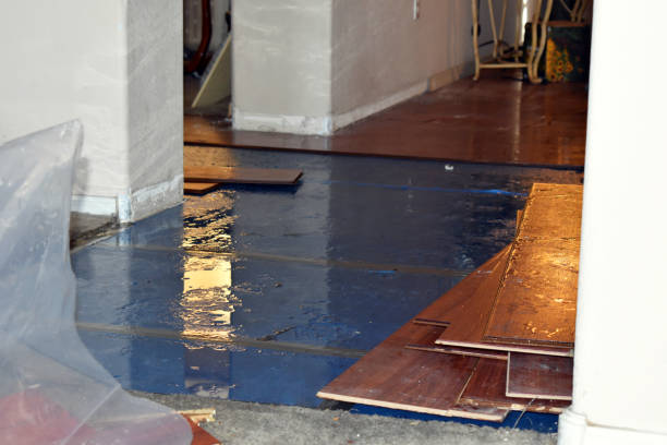 Professional Storm Water Damage Restoration technician working in North Bloomfield, OH